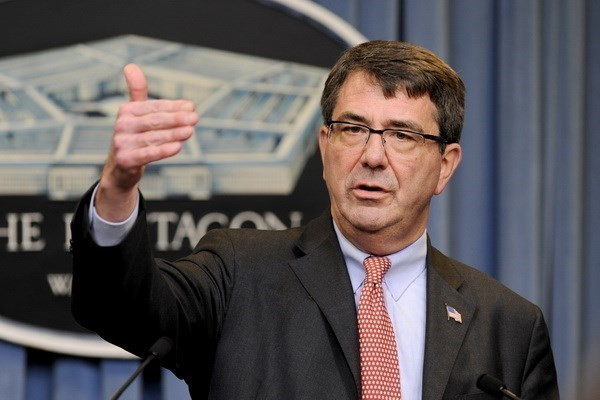 Bộ trưởng Quốc phòng Mỹ Ashton Carter. Ảnh: EPA