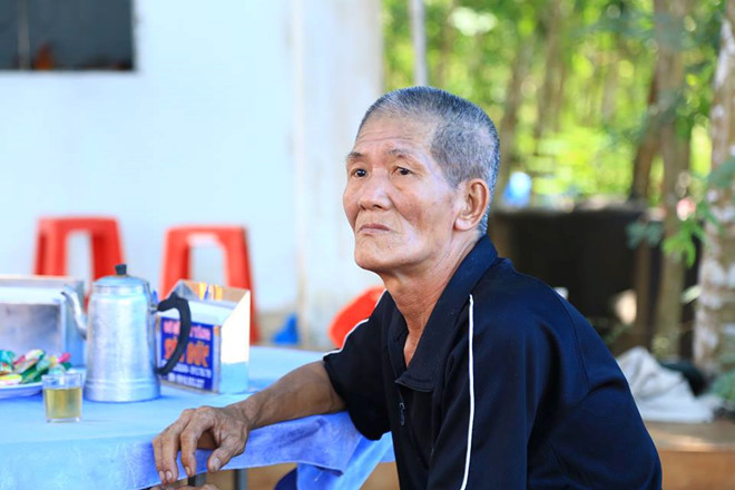 Ông Giàu - cha nạn nhân An. Ảnh: N.A. 