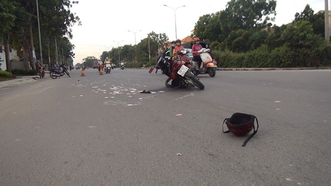 Hiện trường tai nạn.