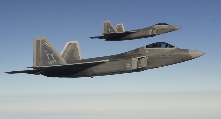 Tiêm kích tàng hình F-22 Mỹ xuất hiện gần bán đảo Crimea