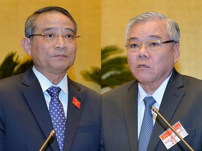 Quốc hội tiến hành phê chuẩn miễn nhiệm; bổ nhiệm 2 ‘Tư lệnh’ ngành