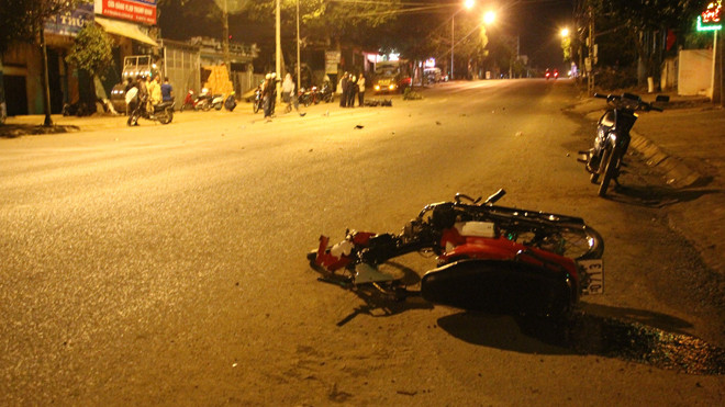 Hiện trường vụ tai nạn giao thông