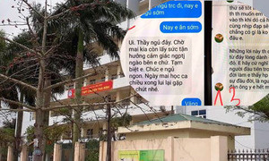 Thầy giáo nhắn tin ‘gạ tình’ ở trường chuyên Thái Bình