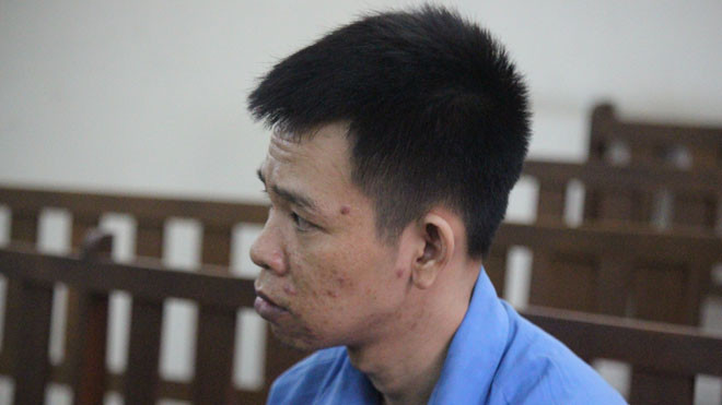 Trần Thiện Đức tại tòa ngày 6/6. Ảnh: Tân Châu