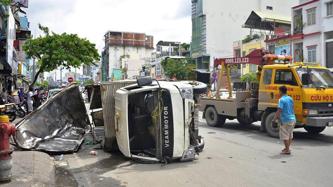 Hiện trường tai nạn.