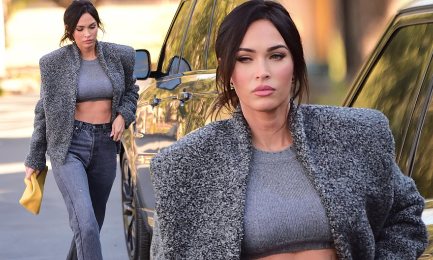 Megan Fox mặc cực sành điệu, khoe eo thon ra phố