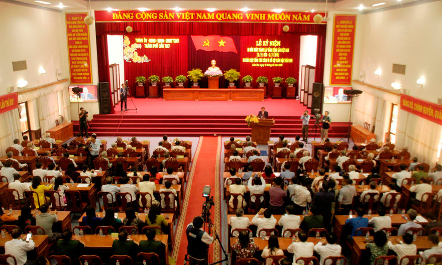 Quang cảnh lễ kỷ niệm. 