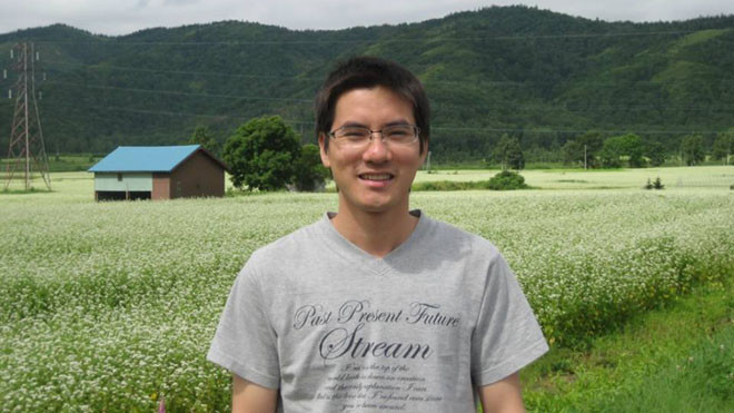 Ông Nguyễn Quốc Vương, nghiên cứu sinh ngành giáo dục lịch sử, Đại học Kanazawa (Nhật Bản)