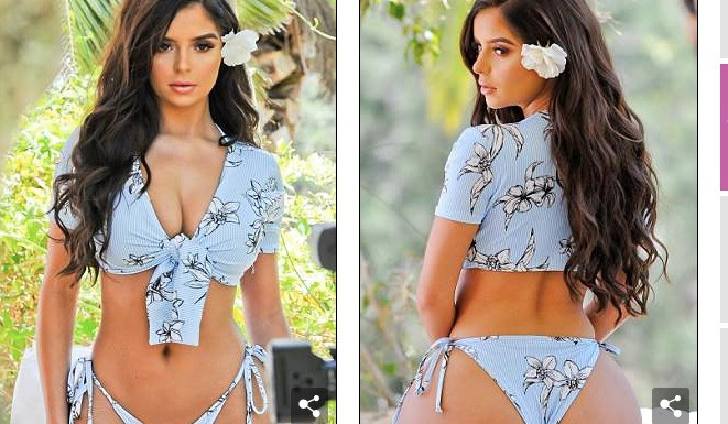 Ngắm mãi không chán 3 vòng siêu nóng bỏng của Demi Rose 