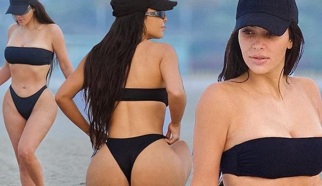 Kim Kardashian khoe đường cong nóng bỏng với bikini