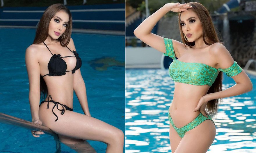 Đường cong 'rực lửa' của người mẫu đăng quang Hoa hậu Hoàn vũ Guatemala 2021