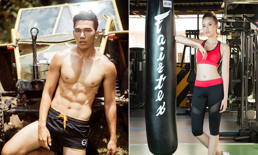 Siêu mẫu Ngọc Tình và Á quân The Face Khánh Ngân.