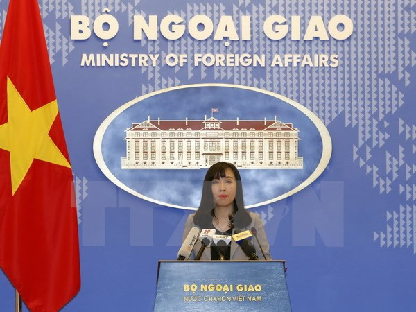 Người phát ngôn Bộ Ngoại giao Lê Thị Thu Hằng. (Ảnh: Văn Điệp/TTXVN)