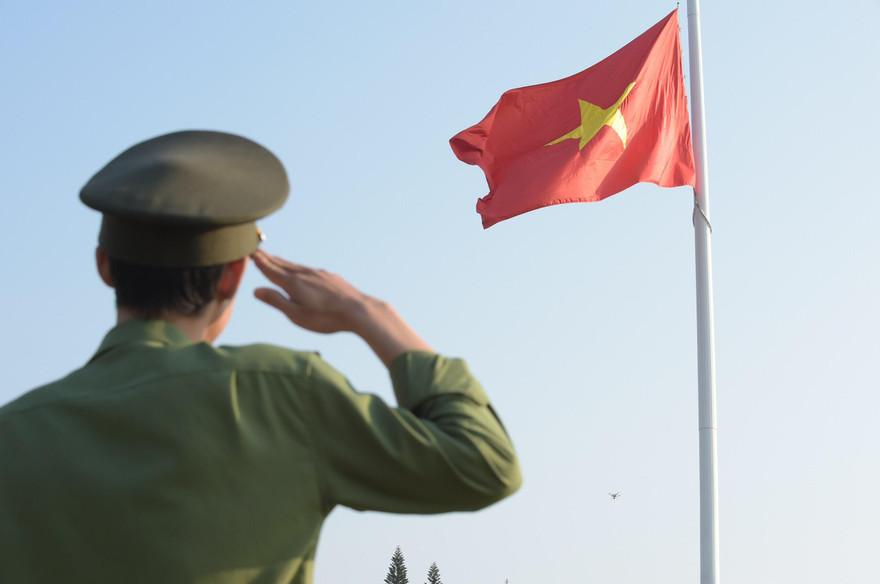 Toàn cảnh Lễ Thượng cờ Giải Tiền Phong Marathon 2021