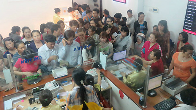 Cảnh xếp hàng mua vàng ngày Thần tài thường xuyên xảy ra nhiều năm gần đây. Ảnh: PV