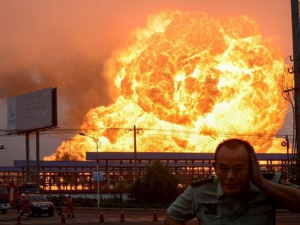 Hiện trường vụ nổ. (Nguồn: Reuters)