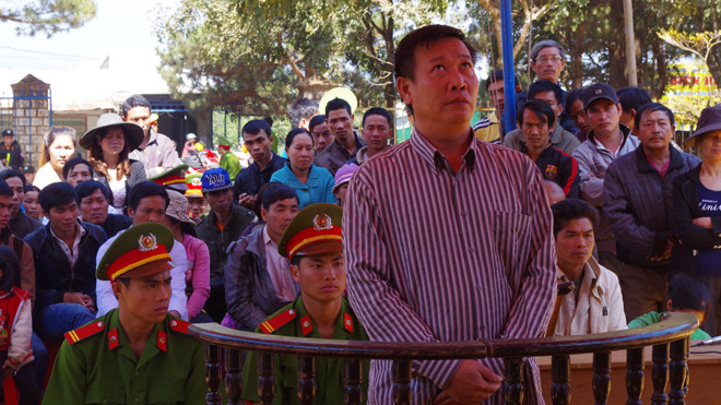 Bị cáo Mạnh tại tòa