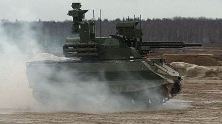 [VIDEO] Uy lực của chiến tăng Uran-9 lừng danh Nga