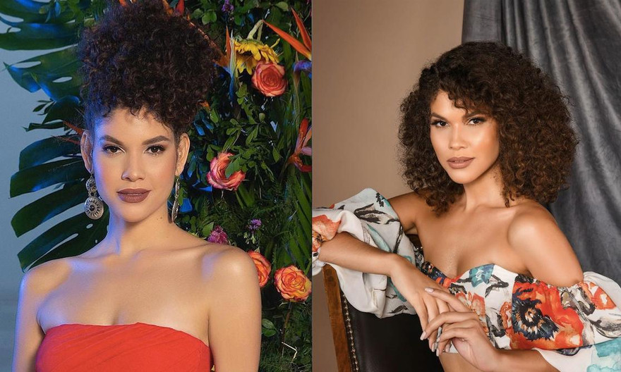 Nữ người mẫu sexy với mái tóc 'xù mì' độc đáo đăng quang Hoa hậu thế giới Dominica