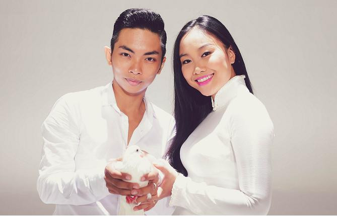 Đoan Trang và kiện tướng dancesport Phan Hiển thực hiện MV cho các em nhỏ trong team 'Bước nhảy hoàn vũ nhí'.