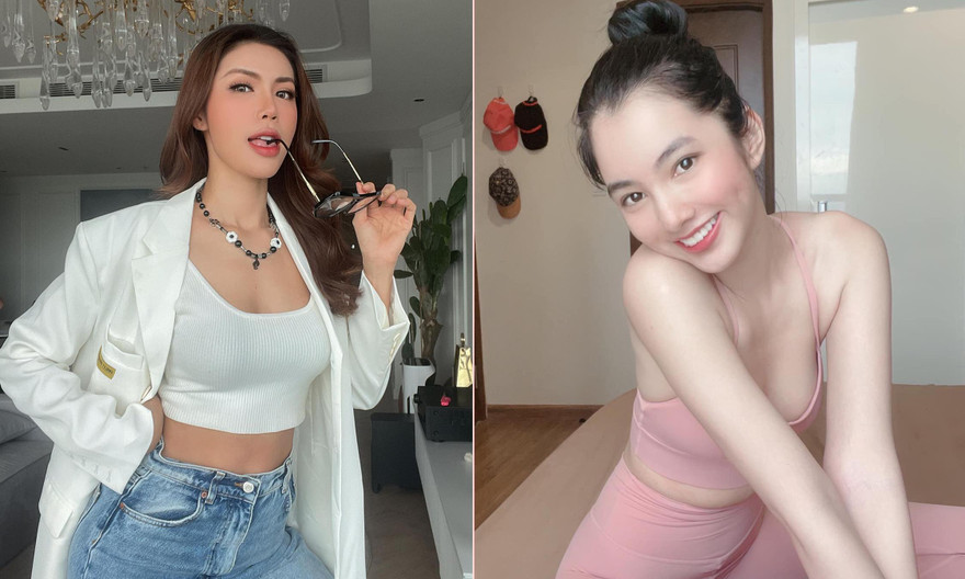 Cẩm Đan, Minh Tú cùng diện áo crop-top đọ eo thon mùa dịch