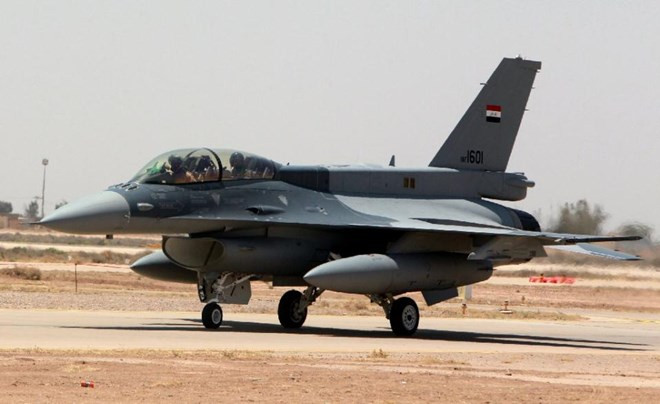 Máy bay chiến đấu F-16 mới của Iraq. (Nguồn: AFP)