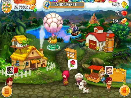 Hình ảnh trong Game Khu vườn trên mây