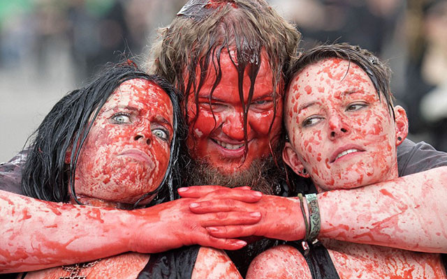 Một trong những hình ảnh kỳ dị trong Lễ hội Wave Gotik Treffen