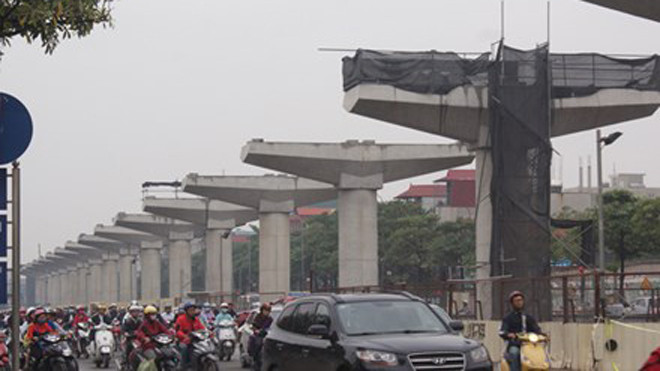 Dự án đường sắt trên cao Nhổn- Ga Hà Nội. 