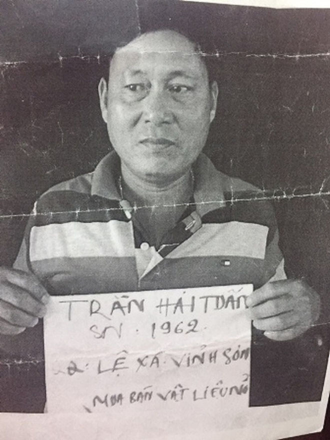 Đối tượng Trần Hải Tuấn. ẢNH: CA