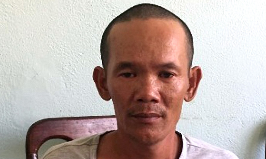 Đối tượng Phong tại cơ quan điều tra.