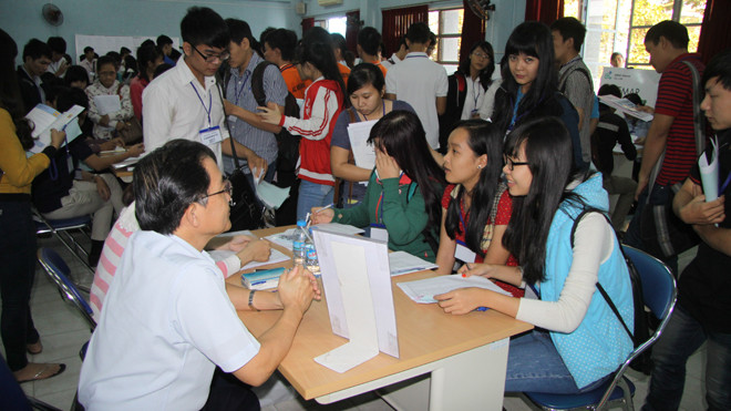  Các doanh nghiệp Nhật Bản tham gia tuyển dụng trực tiếp tại Ngày hội việc làm.