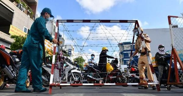 TPHCM gỡ toàn bộ chốt chặn nội đô trước ngày 1/10 (Ảnh: SGGP)