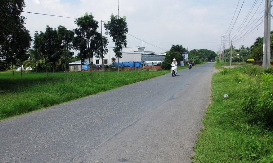 Đoạn đường nơi xảy ra vụ cướp.