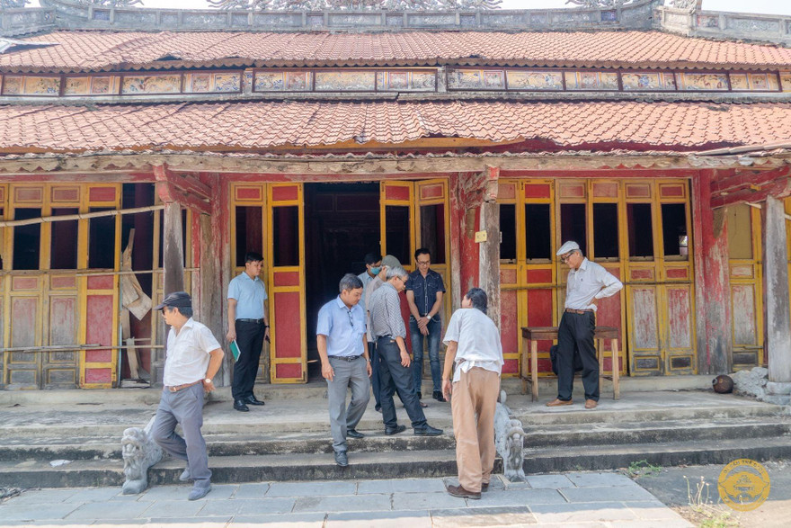 Di tích Thái Miếu xuống cấp nghiêm trọng. Ảnh: Trung tâm Bảo tồn Di tích Cố đô Huế