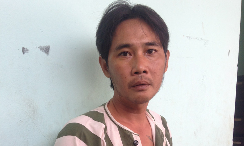 Nghi can Hùng cầm đầu băng nhóm trộm cắp. Ảnh: Việt Văn.