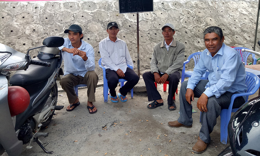 Đội xe ôm hiến máu tình nguyện.