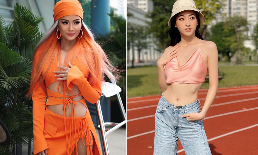 H'Hen Niê, Lương Thùy Linh diện trang phục cắt xẻ táo bạo khoe trọn cơ bụng nóng bỏng 