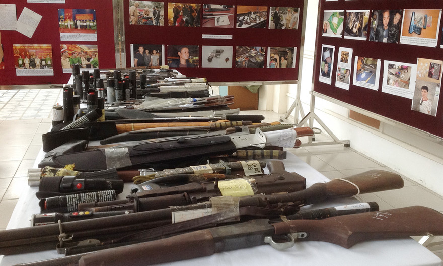 Vũ khí, công cụ hỗ trợ do lực lượng 141 thu giữ