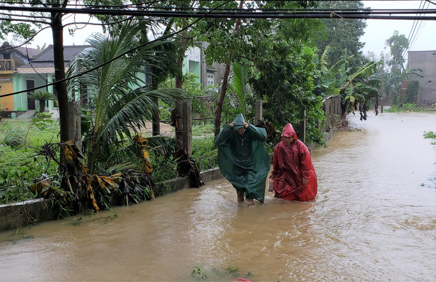 Học sinh, sinh viên trên địa bàn TP Đà Nẵng sẽ đi học lại từ ngày 13/10, riêng học sinh, sinh viên đang sống tại các khu vực thấp trũng, ngập nước và trên địa bàn huyện Hòa Vang vẫn tiếp tục được nghỉ học. Ảnh: Giang Thanh