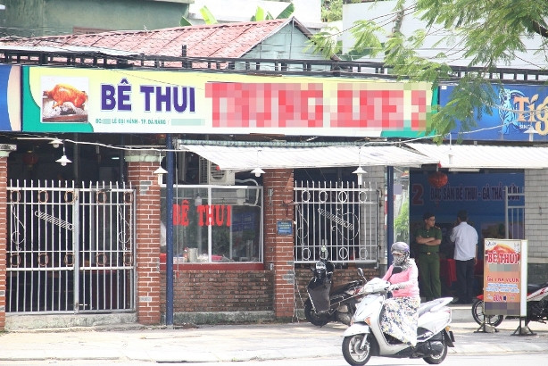 Quán bê thui T.A 2 - nơi xảy ra vụ việc 