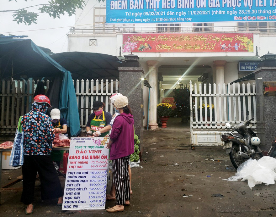 Đà Nẵng mở 16 điểm bán thịt heo bình ổn giá phục vụ người dân trong dịp Tết Nguyên Đán