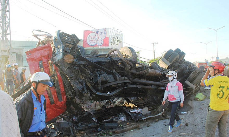 Hiện trường thảm khốc.