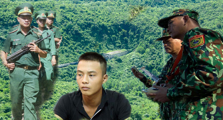 Các lực lượng chức năng triển khai lực lượng tìm kiếm phạm nhân Triệu Quân Sự trong hơn 3 ngày qua. Ảnh: Nguyễn Thành