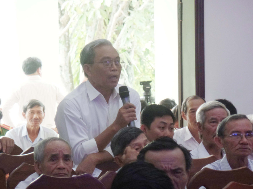 Ông Ngô Minh Hồng, Cử tri huyện Hòa Vang chất vấn đoàn ĐBQH TP Đà Nẵng về hoạt động của người Trung Quốc trên địa bàn 