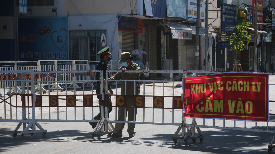 Khu vực bệnh viện Đà Nẵng sẽ phải tiếp tục áp dụng biện pháp phong toả. 