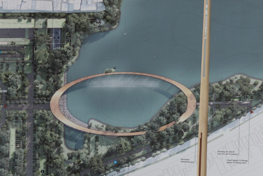 Phương án thiết kế "Chiếc nhẫn vì hòa bình" cho Công viên 2/3 vừa được Đà Nẵng trao giải nhất. 