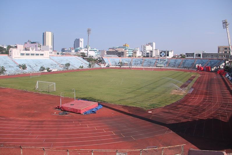 Sân vận động Chi Lăng hiện nay. Ảnh: Nguyễn Thành