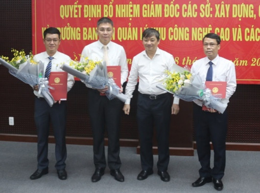 Quang cảnh buổi công bố các quyết định bổ nhiệm