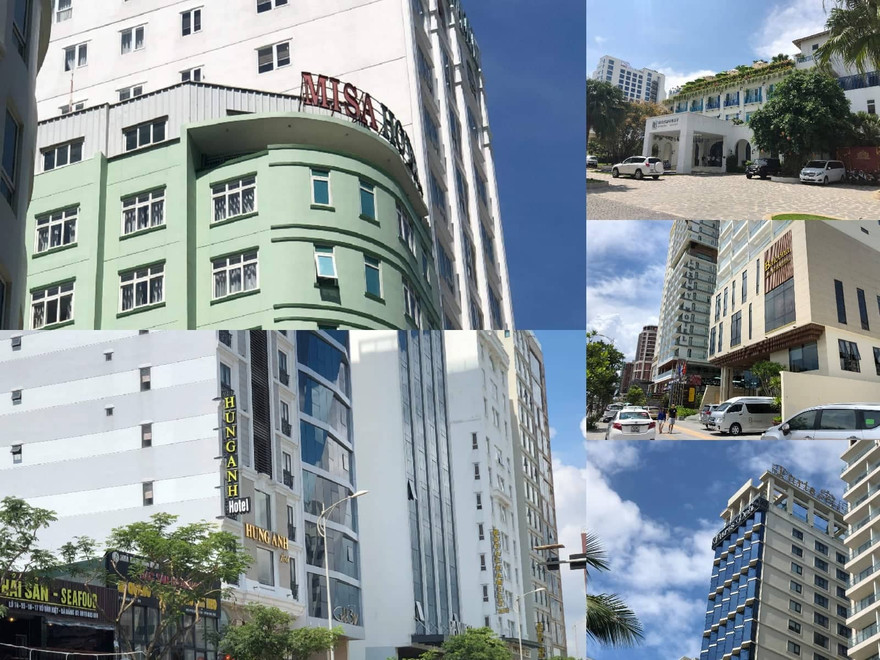 Hàng loạt khách sạn ven biển Đà Nẵng vi phạm về xả thải ra môi trường. 